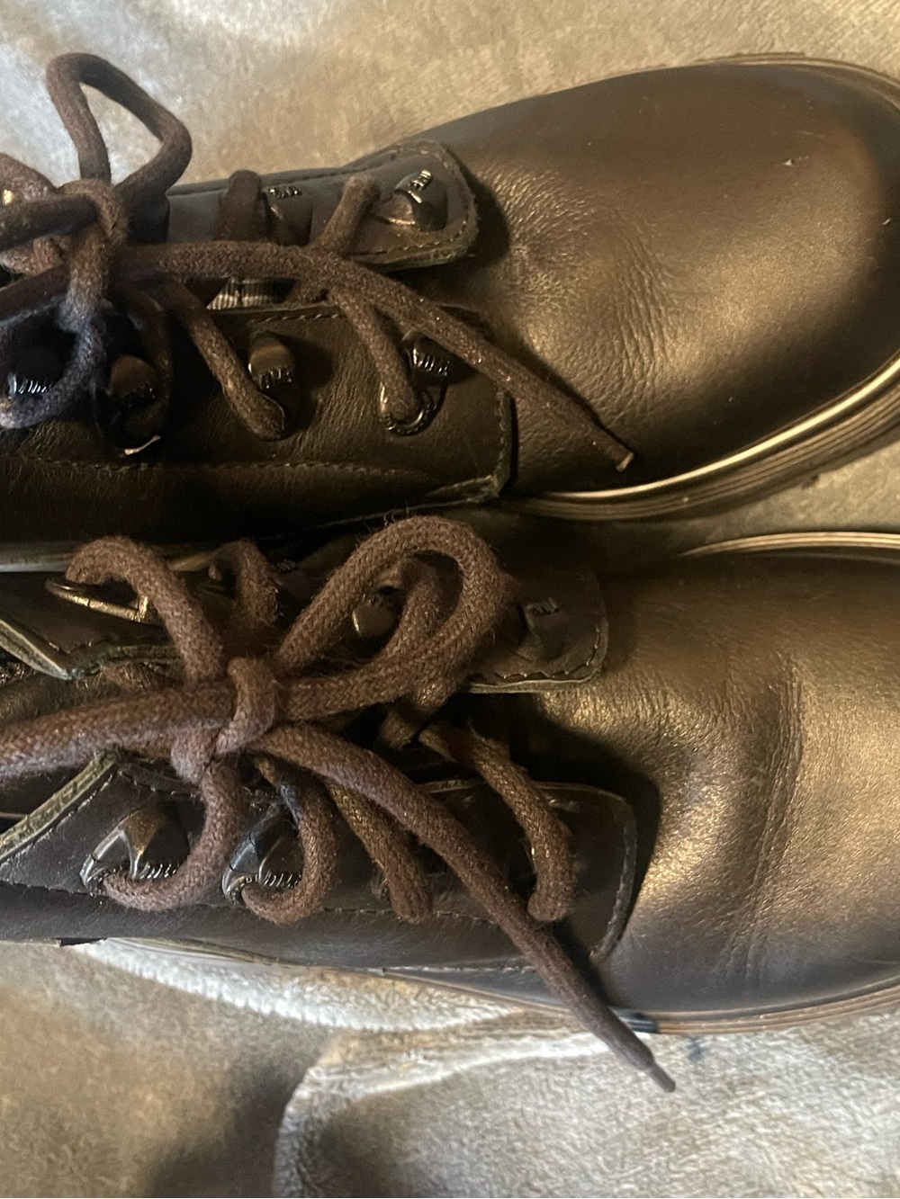 Dr Marten's DM's Boots Zipper Side Lace Up Rare HTF England UK 4 Women's 6 D0516 - Picture 4 of 9